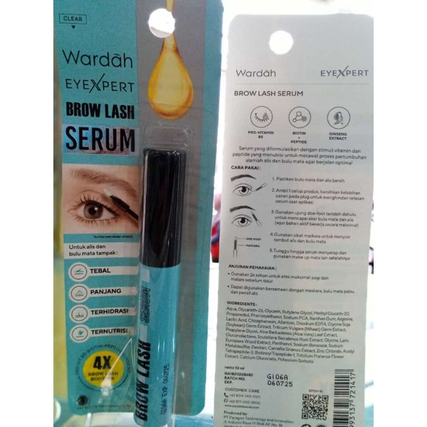 Wardah Eyexpert Brow Lash Serum