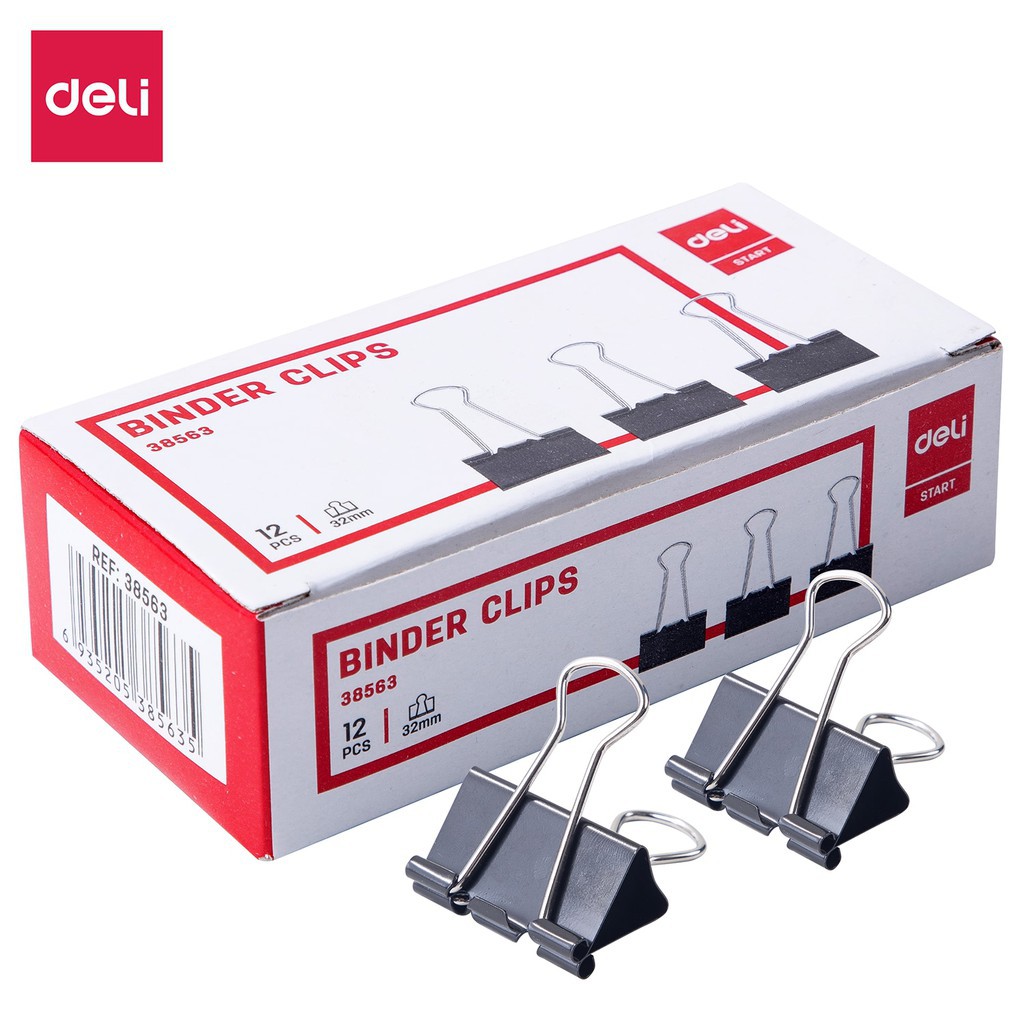 

Binder Clips Deli No. 155 (32mm) - E38563