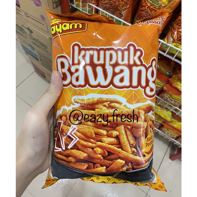 

krupuk bawang cap ayam ole ole khas Makassar 450gram