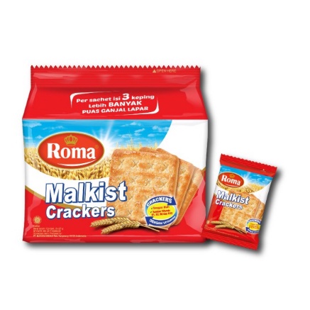 

Roma Malkist Crackers 8 Sc berat 27gr/Malkist Crackers