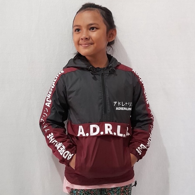 jaket parasut hoody anak cagoule  termurah berkwalitas