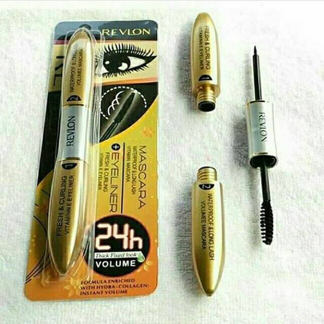 [ ECER ] MASCARA PLUS EYELINER  2in1 / WATERPROOF