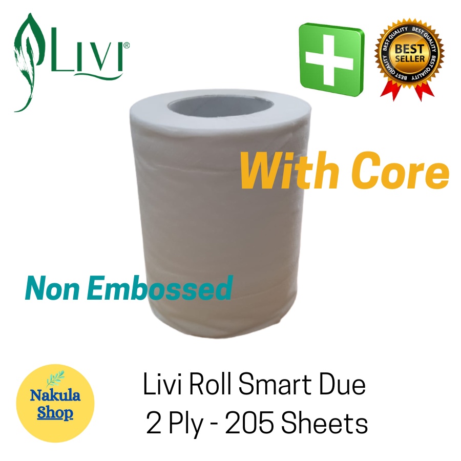 Tissue Livi Roll Smart Due / Tisu Toilet Non Emboss - 2 Ply