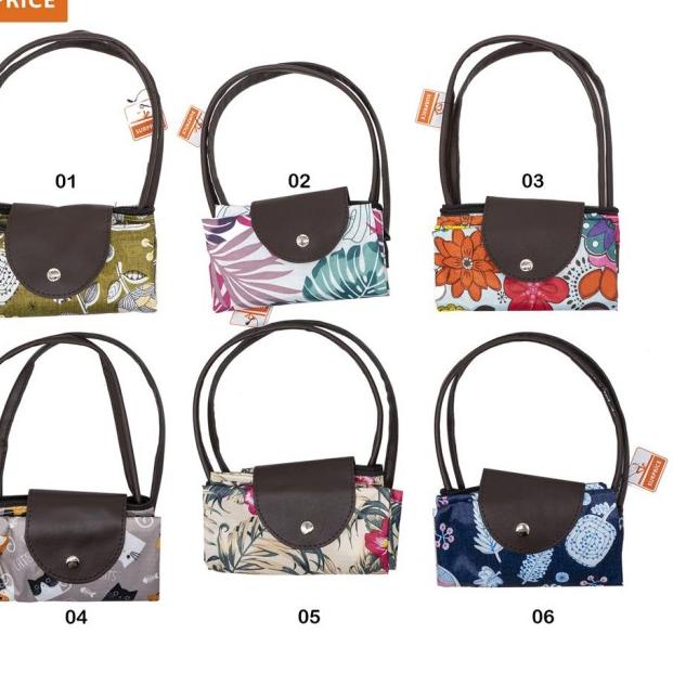 ☑ Tas Lipat Belanja / Tas Tote Bag Belanja Lipat Tas Kecil / Tote Bag - Hijau Daun ✧