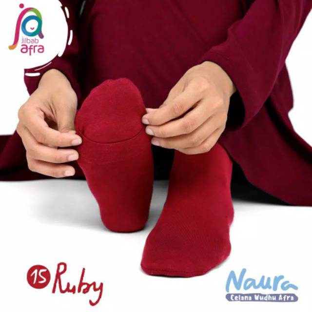 CELANA LEGGING WUDHU AFRA NAURA - BAHAN KAOS RAYON HQ - CELAMIS AFRA