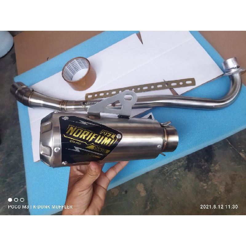 Knalpot Norifumi Bebek Gtx Jupiter Gtx Supra Vega Smash Fullsystem