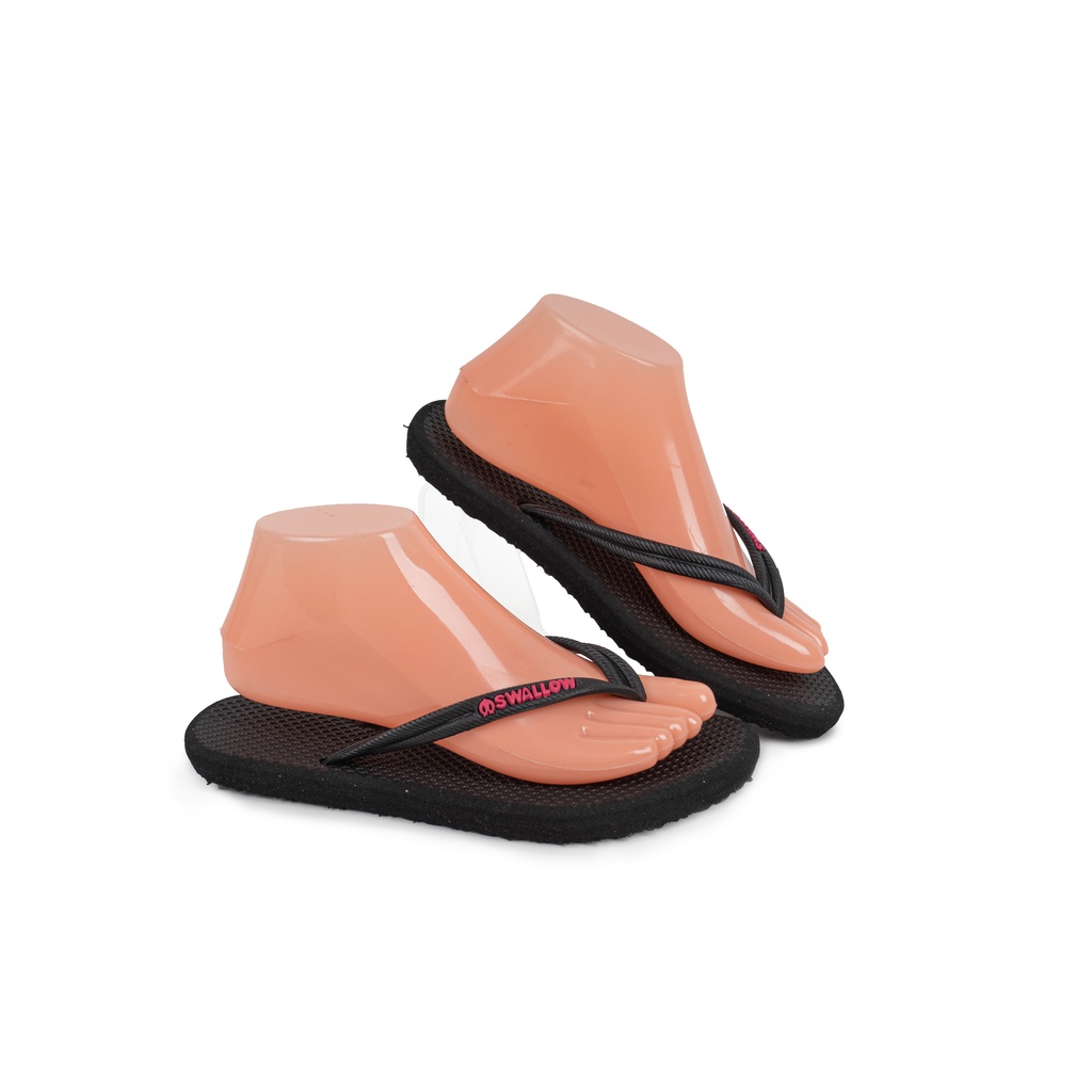 Sandal Swallow Premium SlimFeet Wanita Hitam