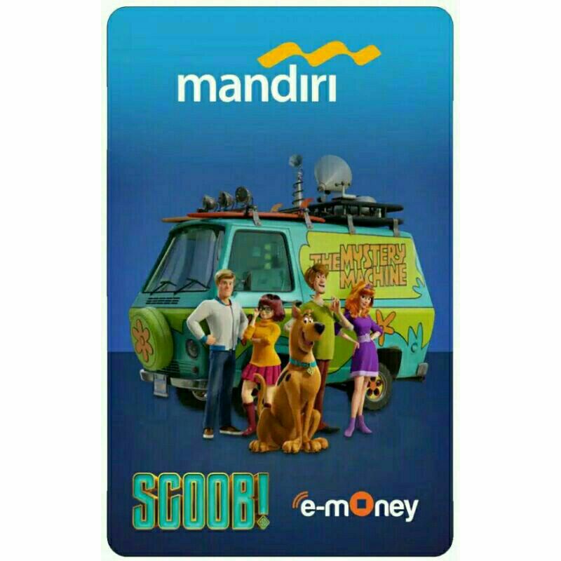 Mandiri eMoney Scoob! - Mystery Machine ORI /Like eTOLL Tapcash Flazz or Brizzi