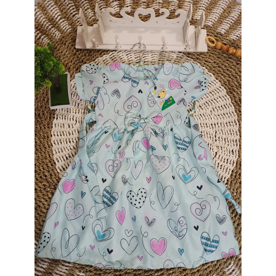 Dress anak cewek 1-4 tahun baju anak cewek perempuan motif kembang