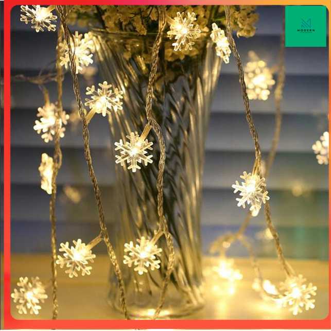 TD - CGC Lampu Hias Dekorasi Snowflake Christmas Light Battery 20 LED - HH-002