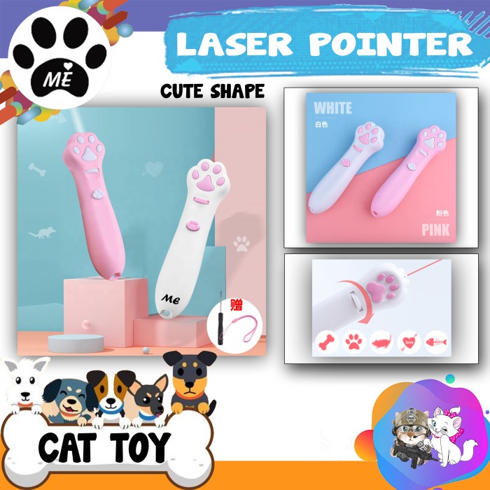 Mainan Kucing Anjing &quot;LED LASER 6 MOTIF CUTE SHAPE&quot; Cat Toy