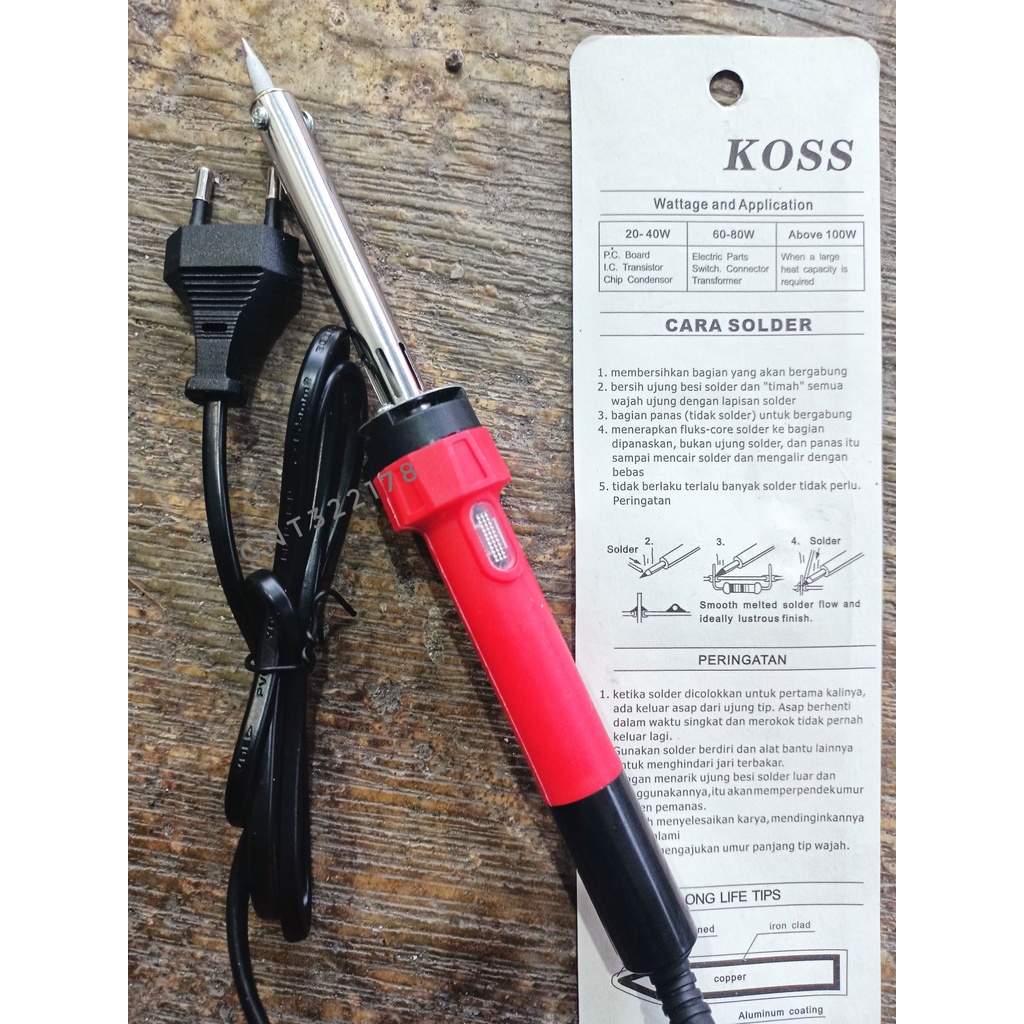Solder Murah Berkualitas Plus Indikator Lampu 40 watt KOSS