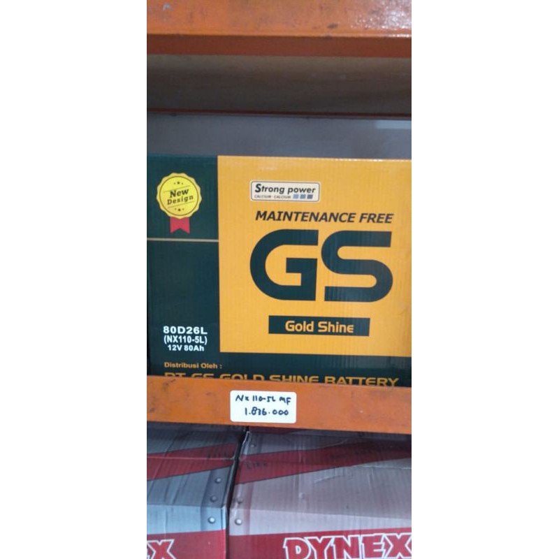 Aki Mobil NX110-5L GS GOLDSHINE AKI KERING-1