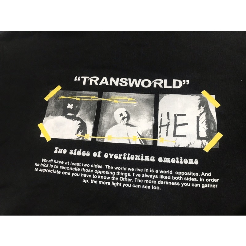 CREWNECK TRANSWORLD EMOTION BLACK