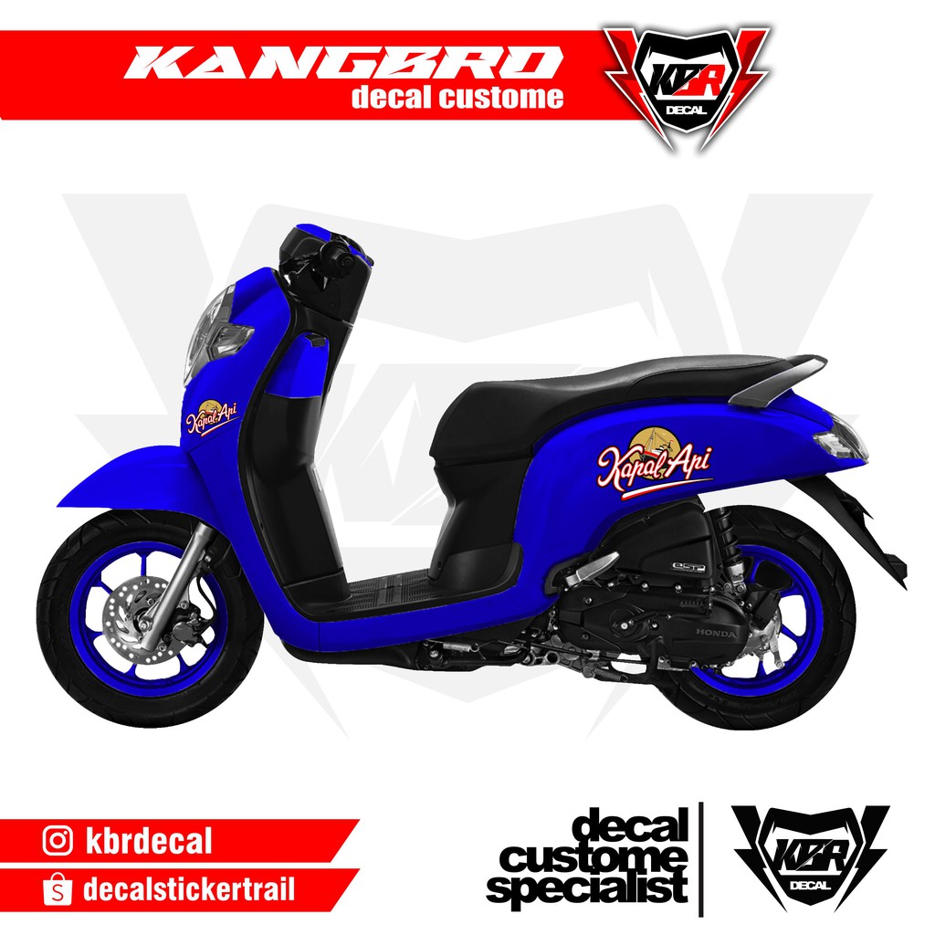 Stiker Scoopy Striping Scoopy Kapal Api