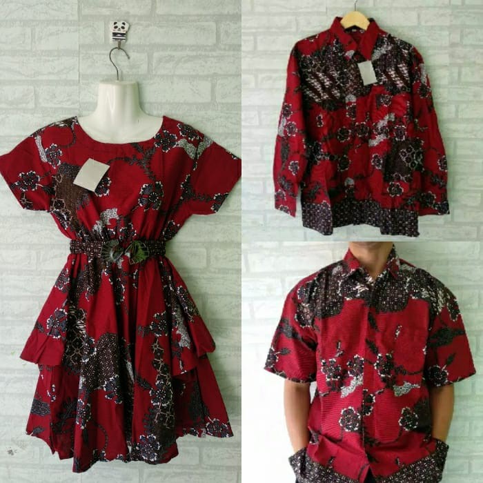 Couple sarimbit dress batik jogja