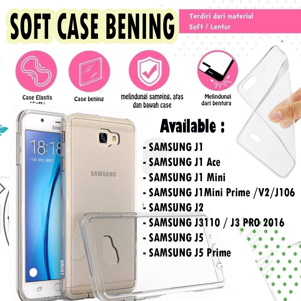 WARNA ACAK SAMSUNG J1 Ace J110 H / J1 Mini Prime v2 / J2 2015 J200 /J3 Pro 2016 J3110 / J3 2015 J300 / J5 2015 J500 / J5 Prime On 5 2016 / J7 2015 J700 / J7 2016 J710 Ultrathin Silikon Case Casing