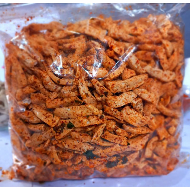 

Basreng pedas extra daun jeruk basreng sultan kemasan 250g/500g/1kg