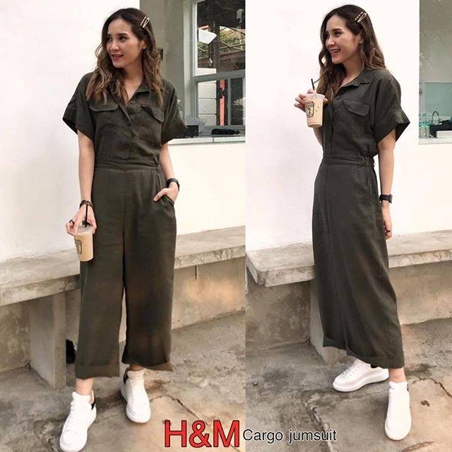 h&m cargo jumpsuit