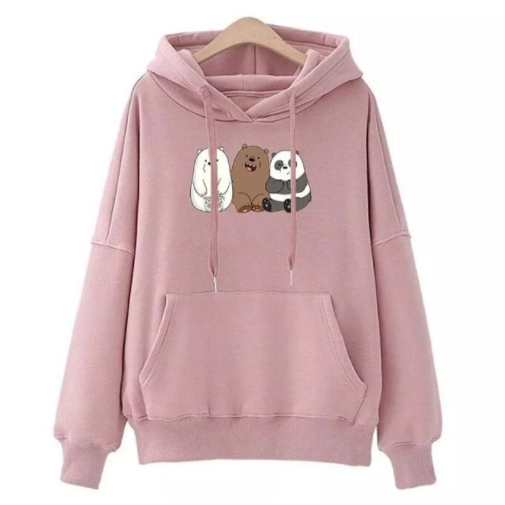 Sweater Hoodie PANDA WE BARE BEARS Hoodie Wanita