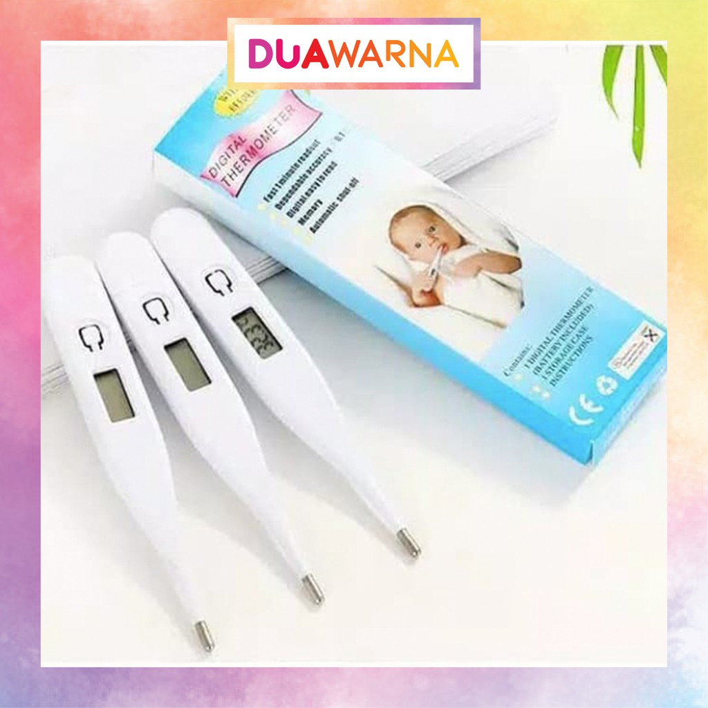 Jual DuaWarna Termometer Digital Bayi Alat Cek Suhu Tubuh Badan Anak