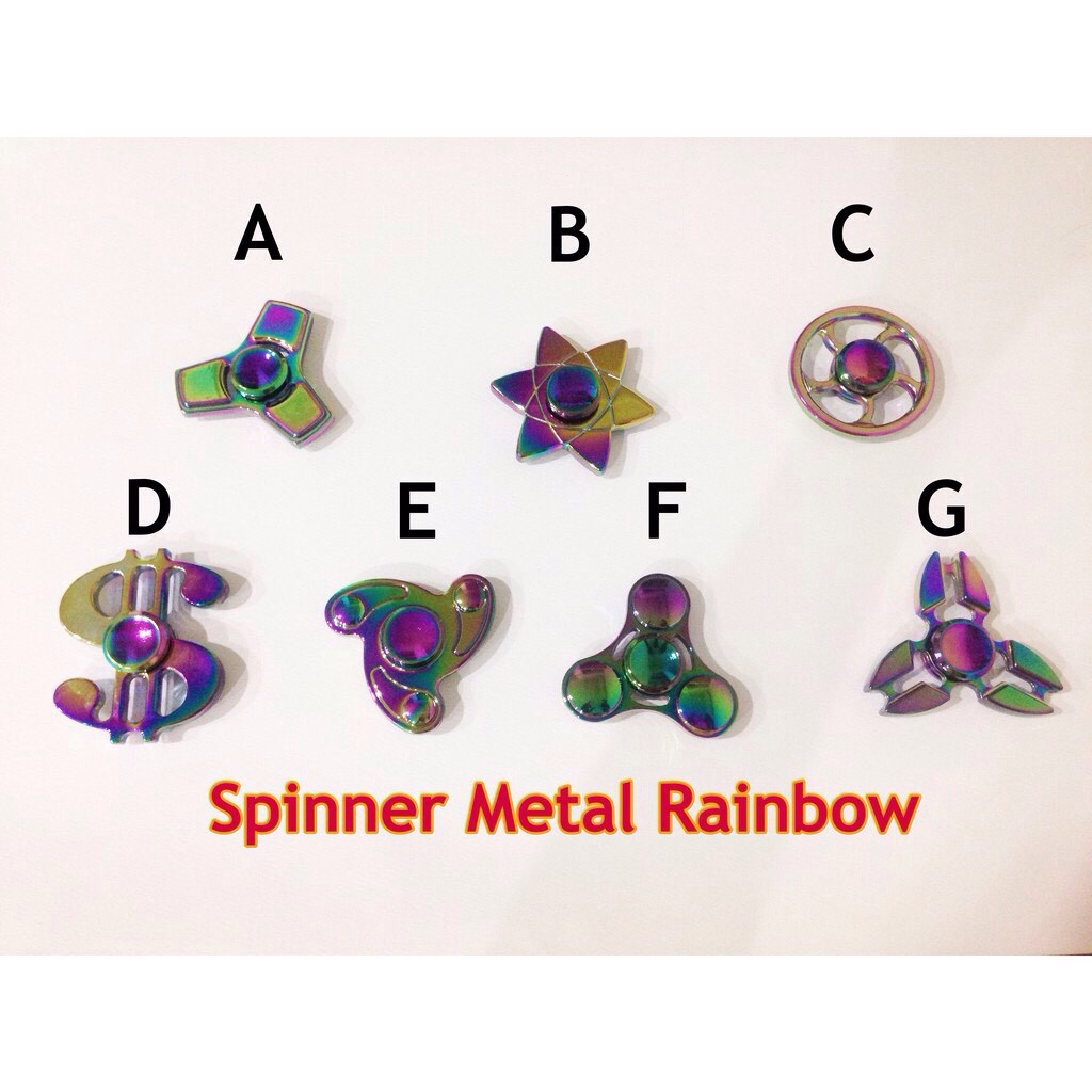 FIDGET SPINNER METAL RAINBOW