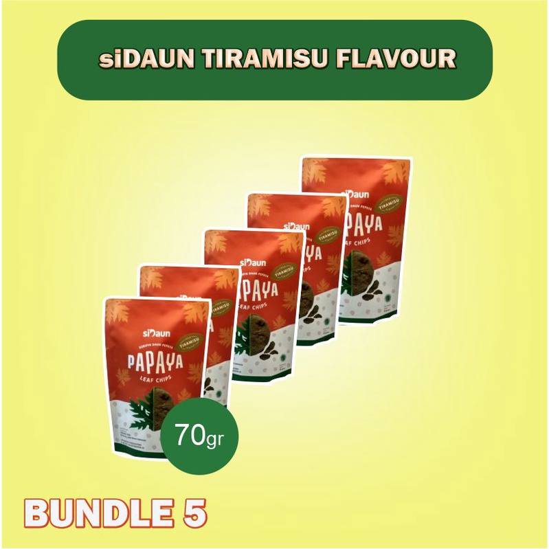 

SiDaun Papaya TIRAMISU Flavour [70 gr] | Bundle 5