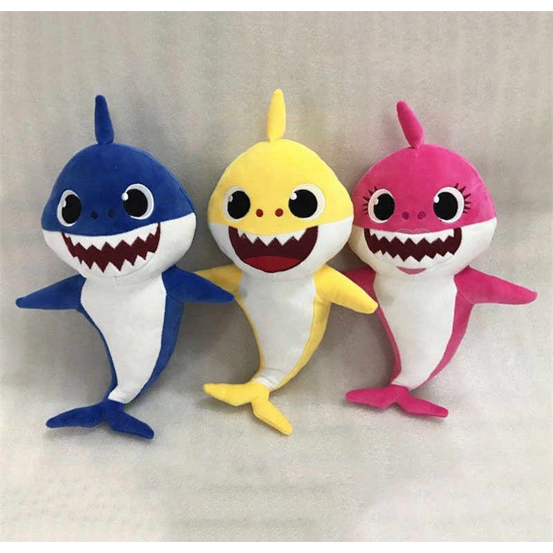 32cm Boneka Cartoon PinkFong Plush Toys Fox Toy Sharks Dolls Children Baby Animal kid Toys