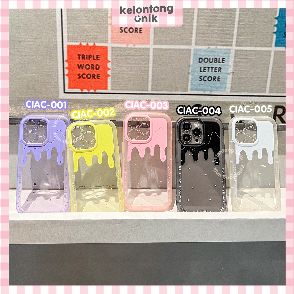 (Seri 1) For iPhone - Melting Ice Cream Shock Proof Case