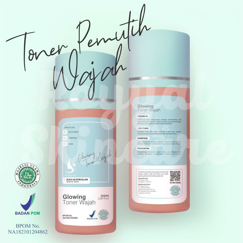 TONER PELICIN MULUS/ TONER WAJAH GLOWING