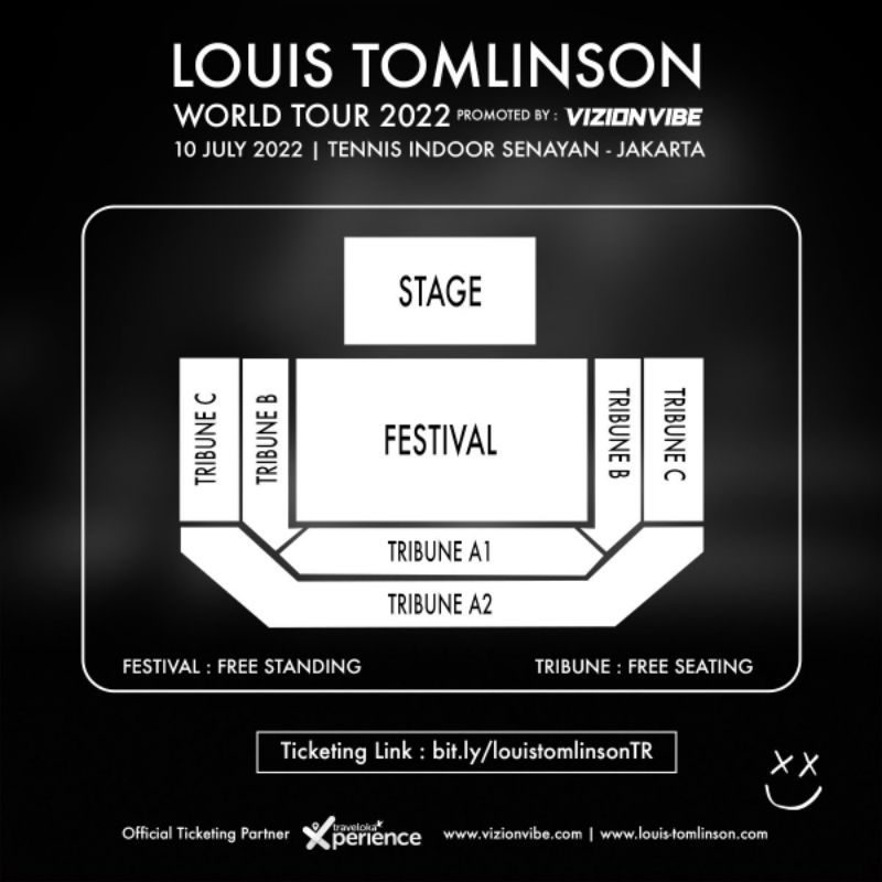 jual rugi TIKET KONSER LOUIS TOMLINSON festival BACA DESKRIPSI