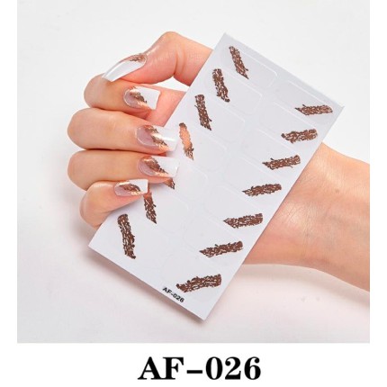 14Pcs/Stiker Kuku Murah / Nail Art Sticker / Nail Art Stiker / Nail Art &amp; Sticker AF