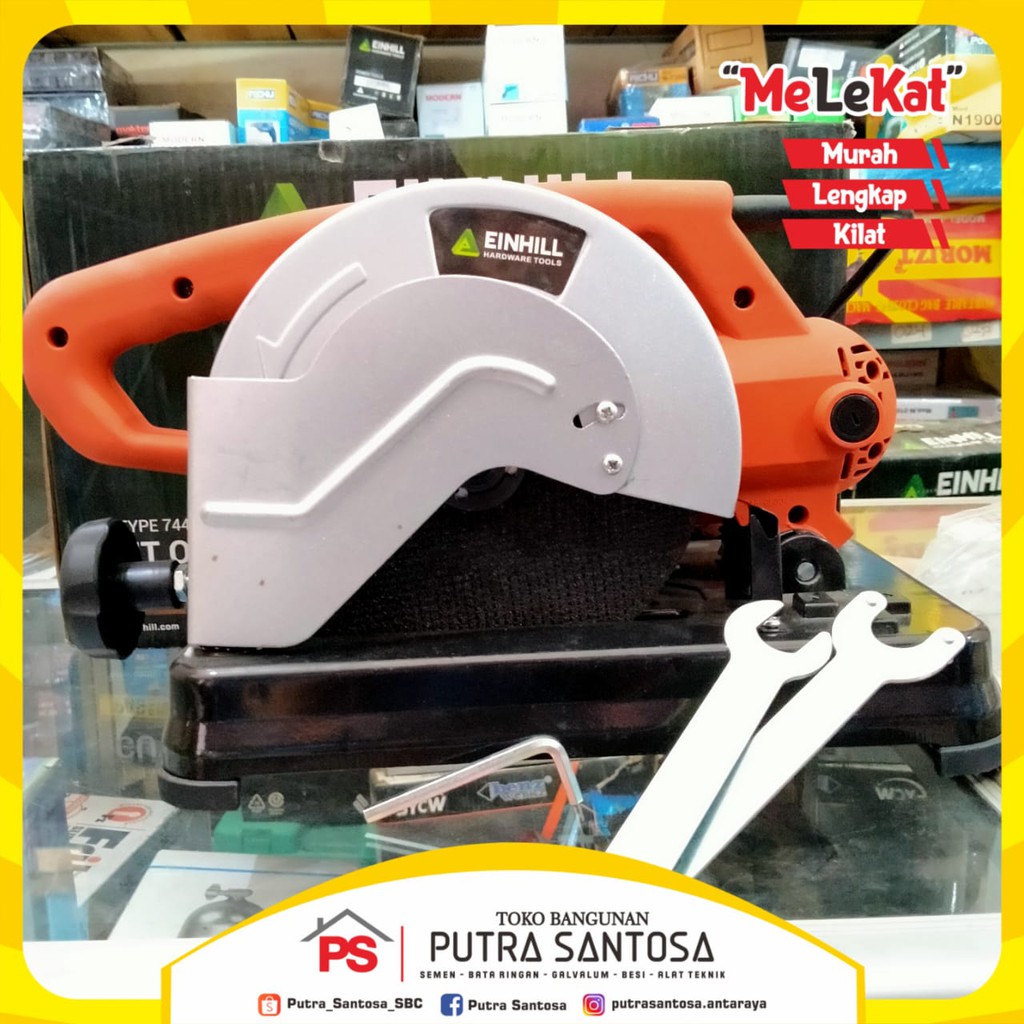 Mesin Cut Off Einhill 7" Alat Potong Besi Logam Metal Watt Kecil 700w