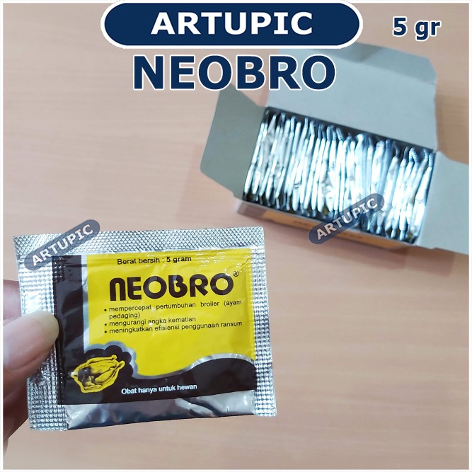 Neobro 5 gram Vitamin Penambah Nafsu Penggemuk Broiler