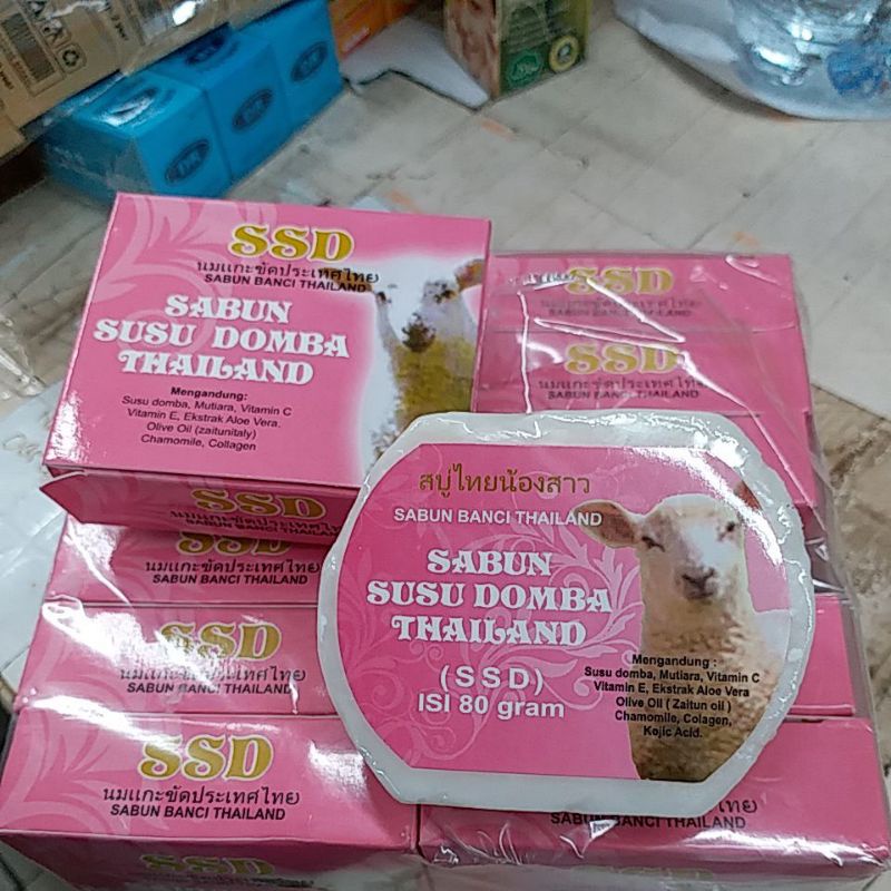 [ 1 lusin ] sabun ssd putih bok ping / lusinan 12pcs