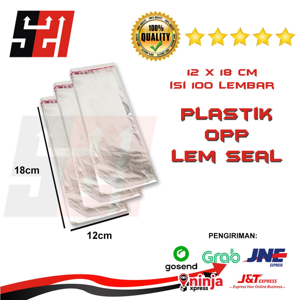 

Plastik Opp 12x18 cm Isi 100 Pcs Tebal 015/030 Micron
