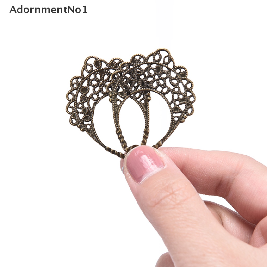 [AdornmentNo1] 30pcs Filigree Wraps Metal Connectors Crafts DIY Charm Pendant Jewelry Making [new]