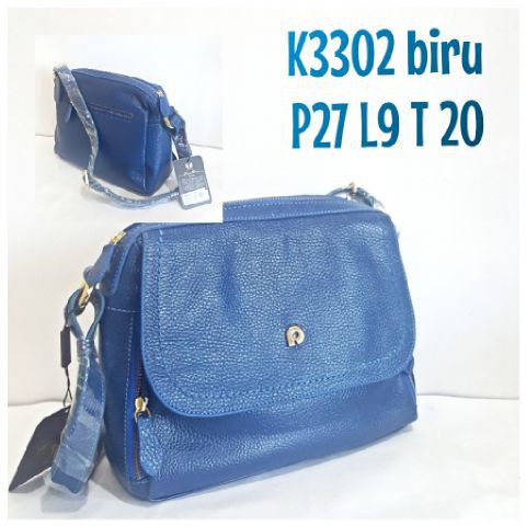 Tas Kulit Papillon Original K3302 Biru