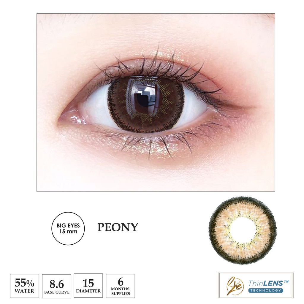 Superstar Peony softlens warna bulanan