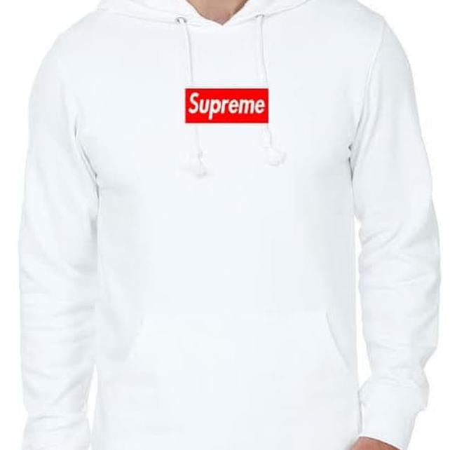 hoodie supreme white