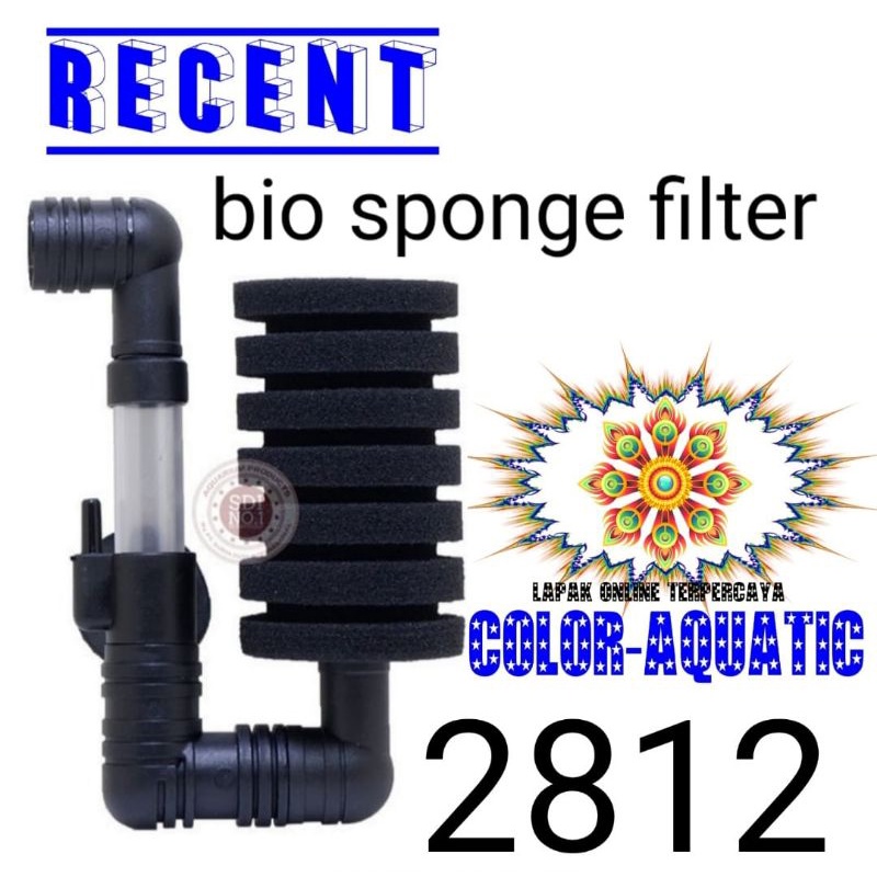 filter aerator aquarium BIO SPONGE FILTER RECENT AA 2812