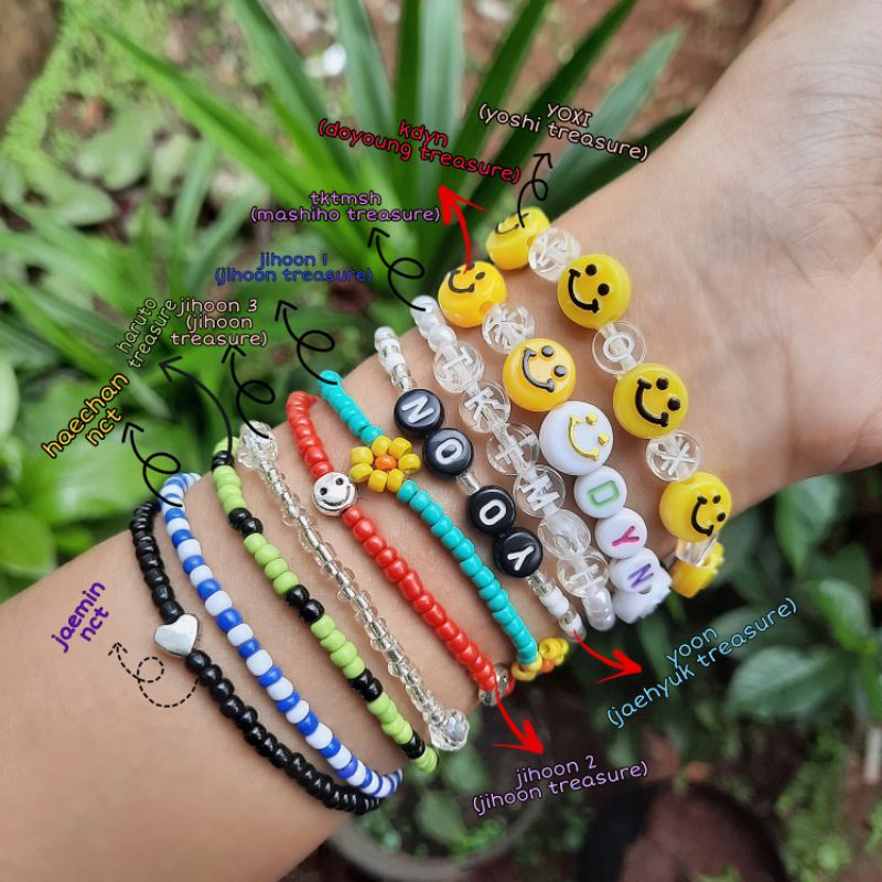 Beads bracelet | Gelang manik | Gelang KPOP | Treasure | NCT | jihoon | jaehyuk | mashiho | yoshi | 