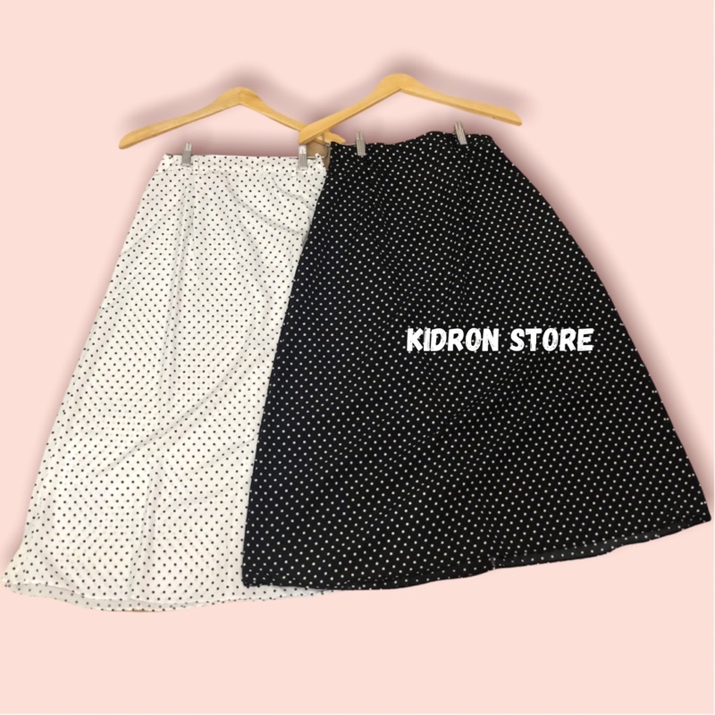 POLKA SKIRT ROK POLKADOT / ROK WANITA MOTIF-2