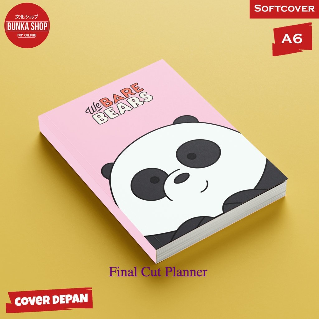 

Pocket Note We Bare Bears G Pink cover Softcover A6 Buku Tulis Catatan Notes Agenda Planner Jurnal