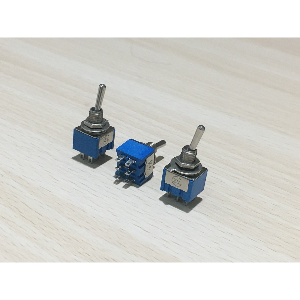 SWITCH TOGGLE SAKLAR TOGLE TOGEL 6 PIN ON ON 3A 250V 6A 125V MTS-202