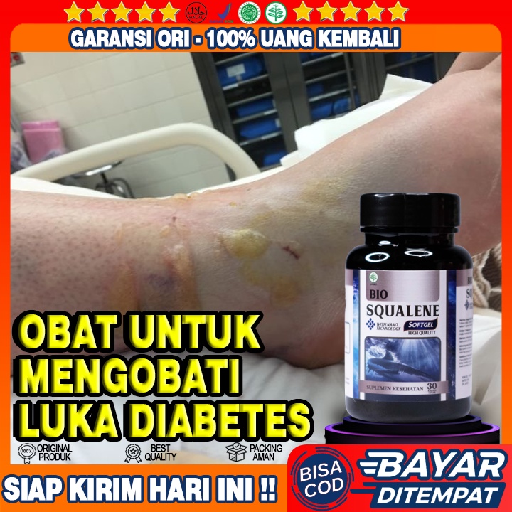 Obat Luka Diabet Basah  Kering - Herbal Pengering Untuk Luka Penyakit Gula Basah - Luka Luar Diabet 