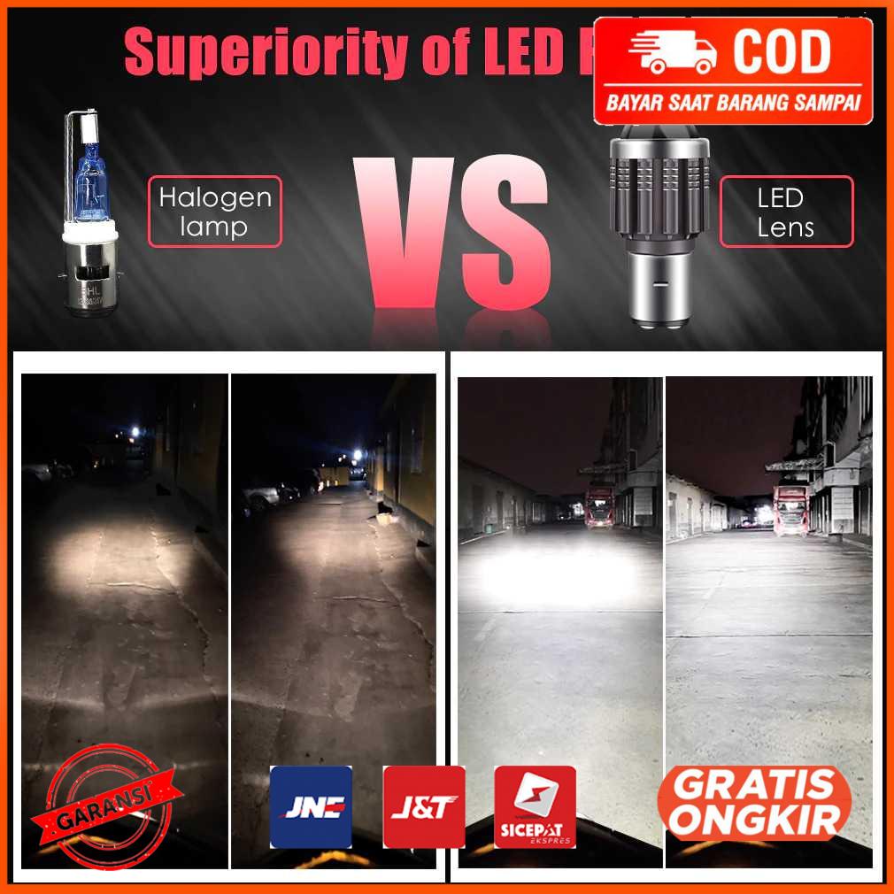 Lampu Motor LED Headlight 10000LM H4 CSP 1 PCS