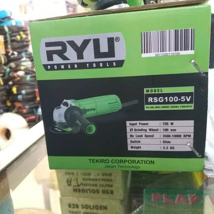 Ryu tekiro mesin gerinda tangan RSG 100-5v variable speed