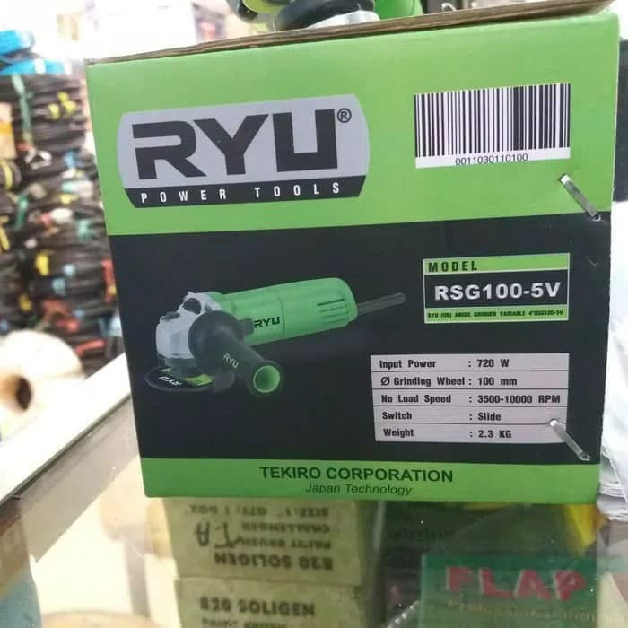 Ryu tekiro mesin gerinda tangan RSG 100-5v variable speed