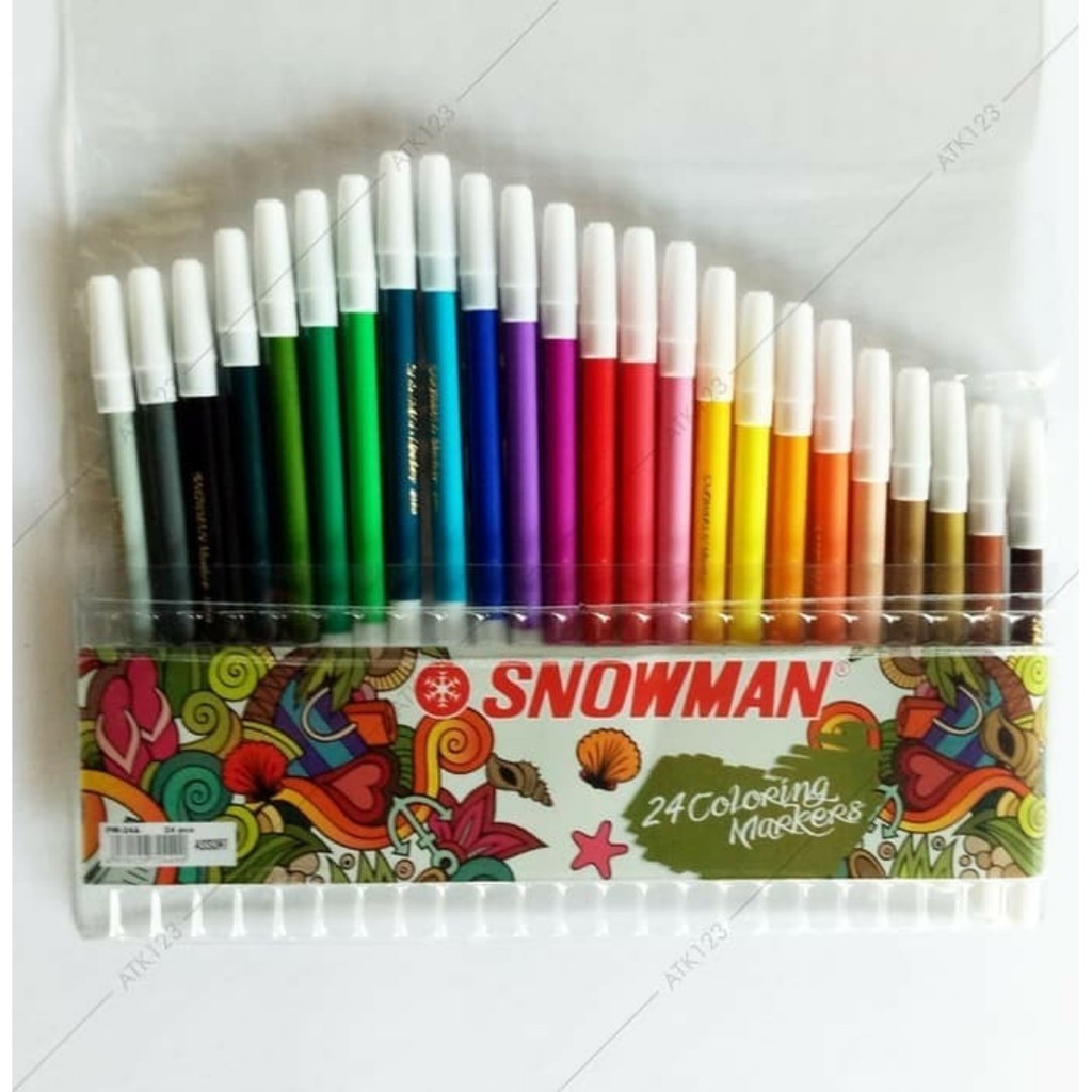 

PENSIL SPIDOL ( SNOWMAN 24 WARNA LENGKAP ) 24 WARNA SNOWMAN PW-24A